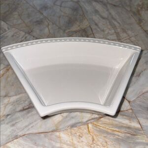 Signature Debbie Segura Dot Design White Ceramic Earthware Ceramic Side Bowl